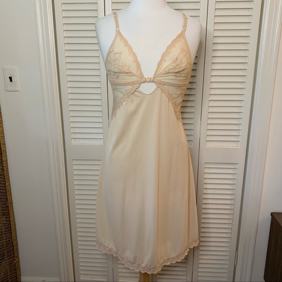 Pyjama Vintage L A Intimates - Noir - Polyester - Taille Grand - Occasion Très Bon État